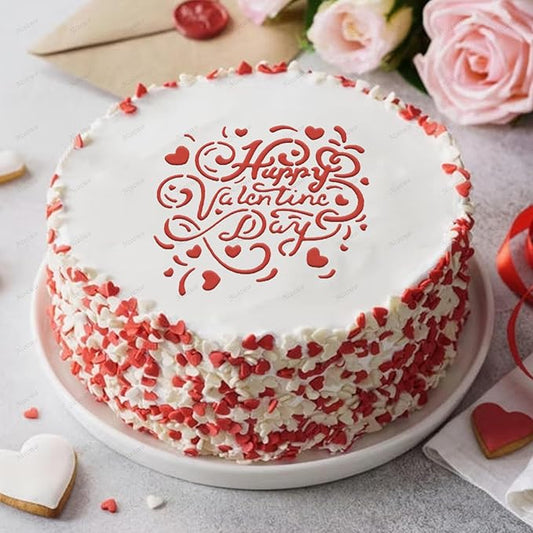 Valentines Day Cake Stencils Kit Reusable Cookie Coffee Stencil Drawing Template for Dessert Buttercream Painting Envelopes DIY Crafts Wall Floor Decor (12 Pcs Confession of Love)
