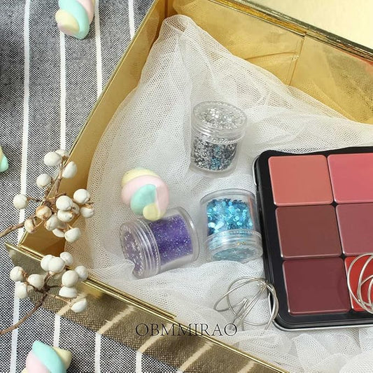Upgrade 5PCS Gold Gift Box, Sturdy Collapsible Rectangle Boxes with Lid, Foldable Magnetic Closure, Bridesmaid Proposal Box, 9.5x7x4 Inches