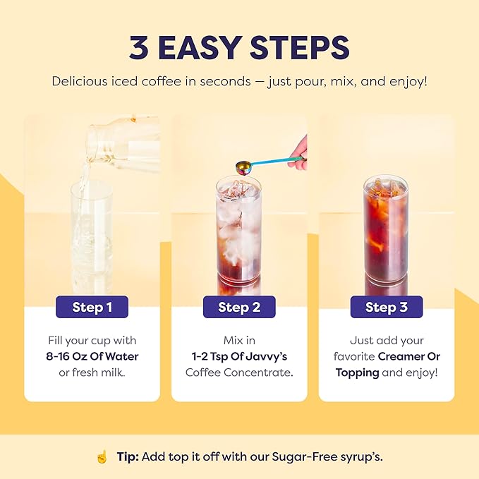 Coffee Concentrate - Cold Brew Coffee, Perfect for Hot or Iced Instant Coffees, Hot Drinks, Cold Brew Concentrate, 3 Pack - Original Decaf