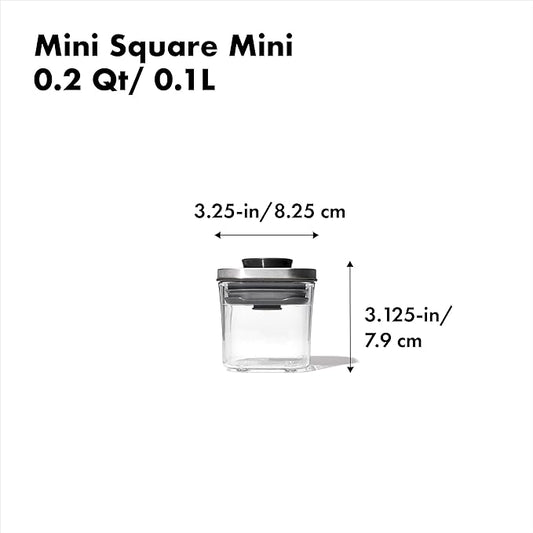 OXO STL POP MINI SQUARE MINI - 0.2 QT/0.2 L