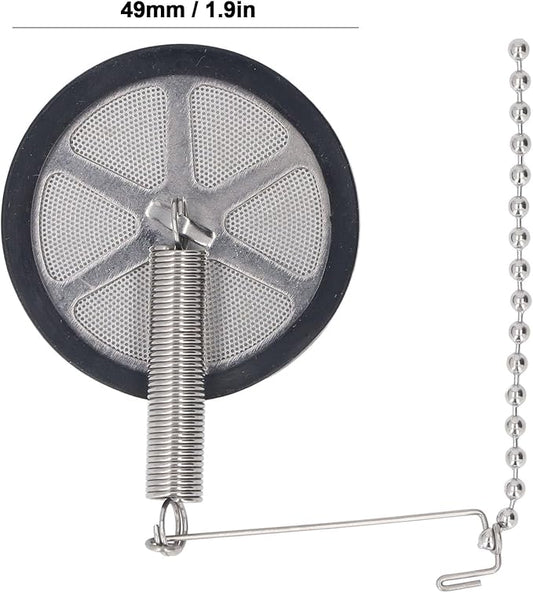 Syphon Coffee Filter with Chain, Permanent Stainless Steel Coffee Filter Reusable Coffee Filter for Home Kitchen Cafe