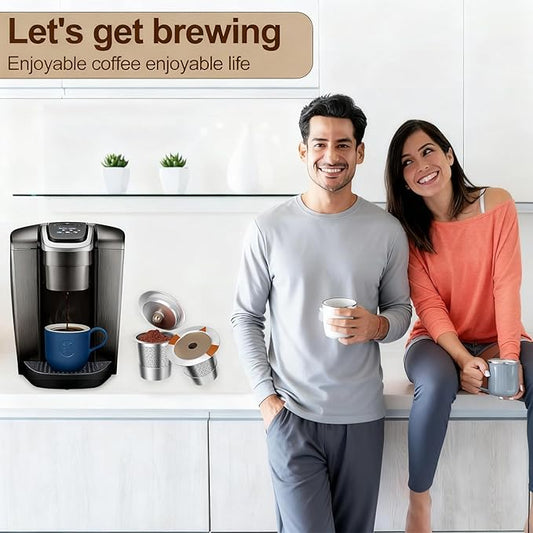 Reusable K Cups and Coffee Pods for Keurig 1.0 & 2.0 Coffee Maker Stainless Steel Coffee Filter(2 pack)