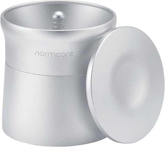Normcore 54mm 2-in-1 Magnetic Dosing Cup, Espresso Dosing Funnel with Dosing Cup, Barista Coffee Grinder Dosing Tools Fit 54mm Breville Sage Portafilter Basket, Silver