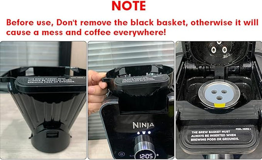 Stainless Steel Reusable K Cups Compatible for Ninja Coffee Maker,Upgrade 6 Pack K Cups Reusable Coffee Pods,Permanent Coffee Filters Fit for Ninja CFP201 CFP300 CFP301 CFP400 (6 Pack)