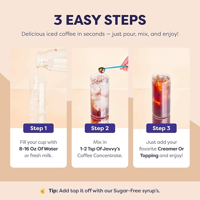 Coffee Concentrate - Cold Brew Coffee, Perfect for Hot or Iced Instant Coffees, Hot Drinks, Cold Brew Concentrate, 3 Pack - Mocha