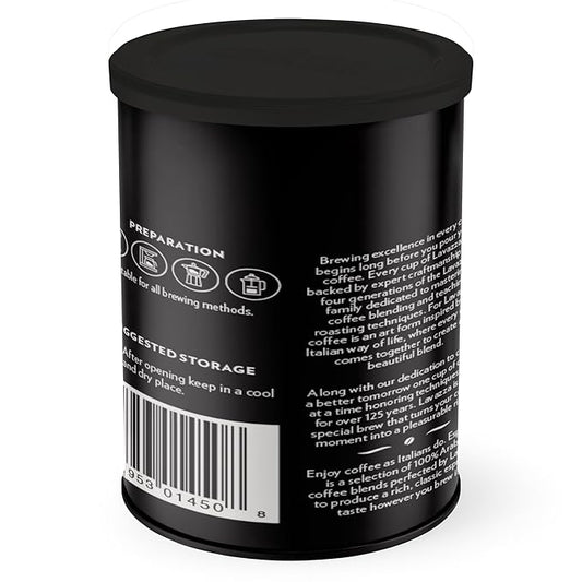 Lavazza Caffe Espresso Ground Coffee Blend, Medium Roast, 8 oz