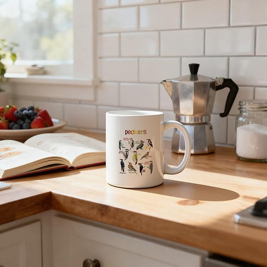 Colorful Bird Mug 11 oz, Bird Lover Gifts for Women Men Coffee Cups Ceramic, Farmhouse Decorative Birds Ceramic Mug for Coffee Tea Hot Cocoa Home Office Work