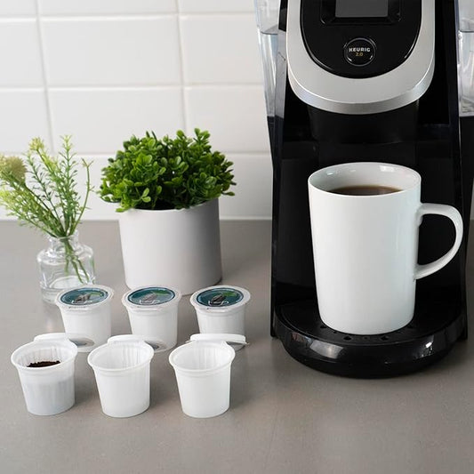 288 iFillCup Pods - Fresh Fill Your Favorite Coffee, Fits all K Cup Brewers, Save $Hundreds, DeepBrew Filter Holds 50% More Coffee for a Richer or Larger Brew, Elevate Your K Cup Experience (Red)