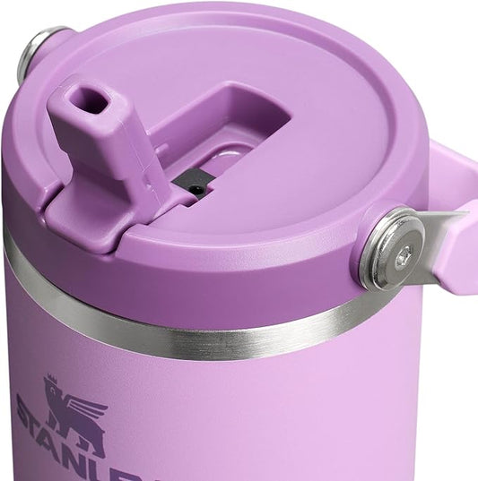 Stanley IceFlow 2.0 Flip Straw Tumbler with Handle 30 oz | Twist On Lid and Flip Up Straw | Leak Resistant Water Bottle | Insulated Stainless Steel | BPA-Free | Lilac