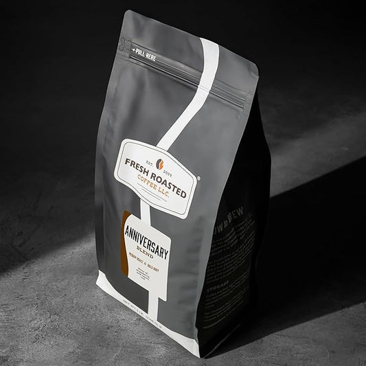 Fresh Roasted Coffee, Anniversary Blend, 5 lb (80 oz), Medium Roast, Kosher, Whole Bean