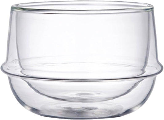 KINTO 23105 KRONOS Double Wall Tea Cup, 6.8 fl oz (200 ml), Heat-Resistant Glass, Microwave and Dishwasher Safe, Gift, Present