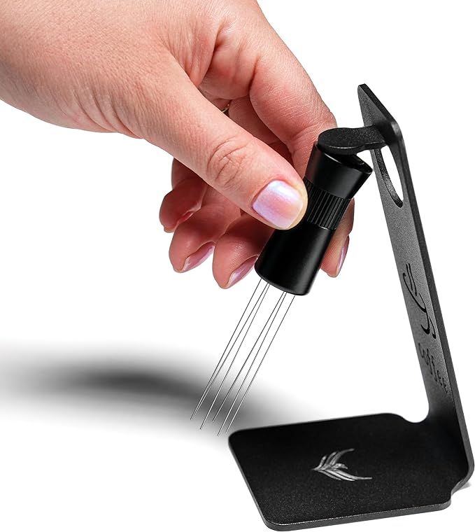 KNODOS Breville Bambino Accessories Set 54mm Magnetic Dosing Funnel, Puck Screen,Bottomless Portafilter, 30LB Tamper, Leveling Tool, and WDT – Complete Barista Set