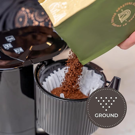 Gourmet French Vanilla Flavored Ground Coffee, 1 LB (16 oz) bag, Medium Roast, 100% Arabica Premium Quality Flavor