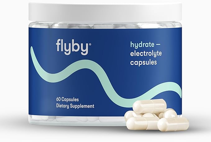 Flyby Electrolyte Capsule - Contains Sodium, Potassium, Vitamin D3, B Vitamins, Copper and Manganese | Electrolytes Recovery | Non-GMO | No Added Sugar – 60 Count