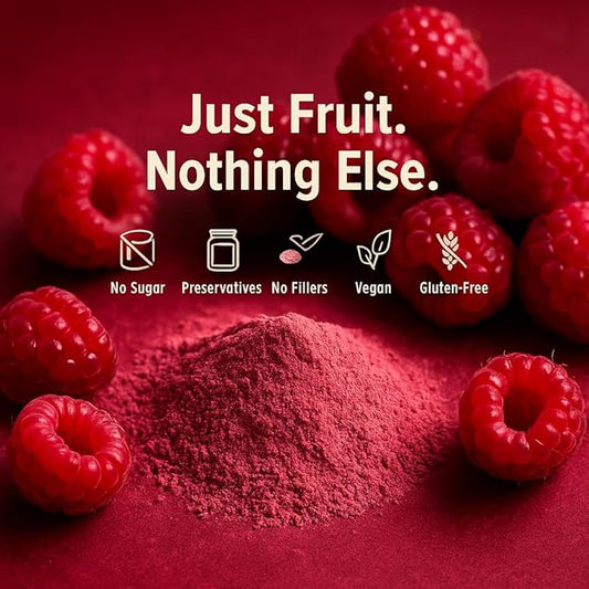 Confect Rasberry Fruit Powder | Pure & Natural Fruit Powder for Smoothies, Baking, Beverages, Juices, Tea & DIY Recipes | Vegan, Gluten-Free, No Added Sugar – 3.5 OZ