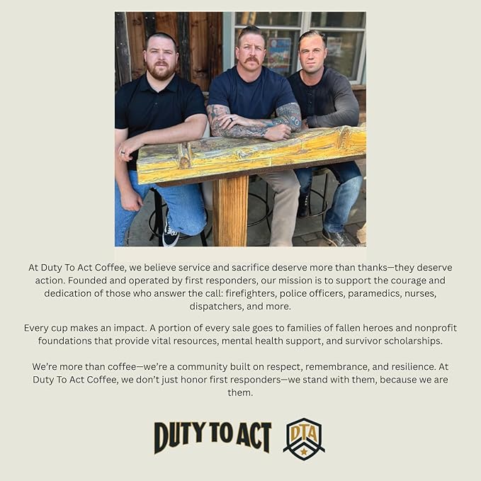 Duty to Act Medium Roast Ground Coffee, 2 lbs (Pack of 1)