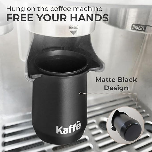 Kaffe Espresso Coffee Dosing Cup with Non-Stick Coating (54mm) - Metal Coffee Ground Dosing Cup for Portafilter - Compatible with 54mm Espresso Machines - Espresso Machine Accessories & Tools