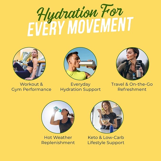 JUNP Sugar Free Electrolytes Powder Packets for Water Instant Hydration Packets with Salt & Potassium, Zero Calorie, No Carbs, No Sugar Electrolyte Drink Mix Sticks, Keto Friendly, Lemonade 5 Pack
