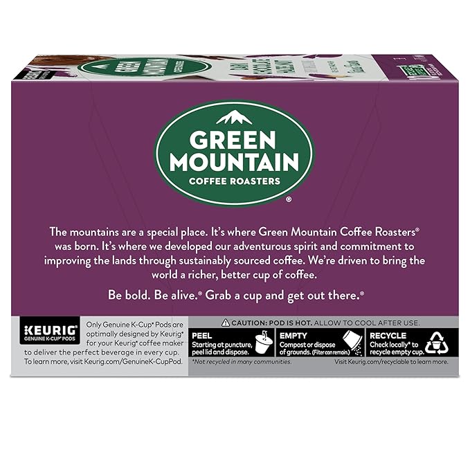 Green Mountain Coffee Roasters Dark Chocolate Hazelnut Coffee, Keurig Single Serve K-Cup Pods, 72 Count (6 Packs of 12)
