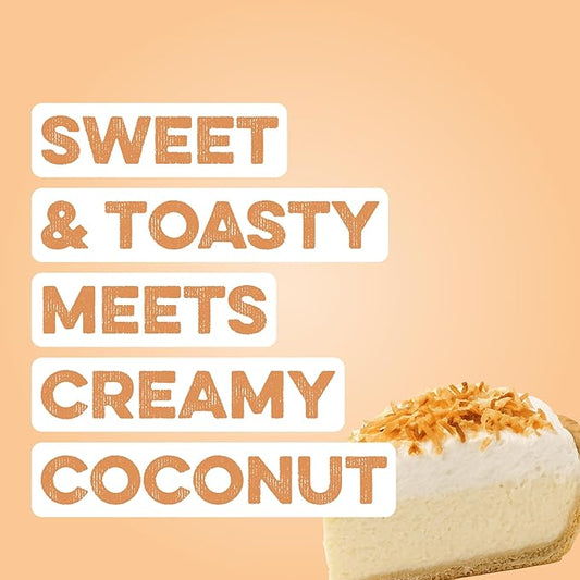 Clean Simple Eats Whey Protein Powder, Coconut Cream Flavor Naturally Sweetened, 100% Grass Fed Protein Powder with Digestive Enzymes & No Artificial Ingredients, Gluten Free, 30 Servings