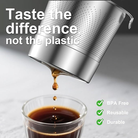3-Pack Reusable Cups for Keurig: Stainless Steel Reusable Coffee Pods for Keurig 1.0 - Eco-Friendly & Cost-Saving Coffee Filters for Daily Brewing - Easy to Fill & Clean