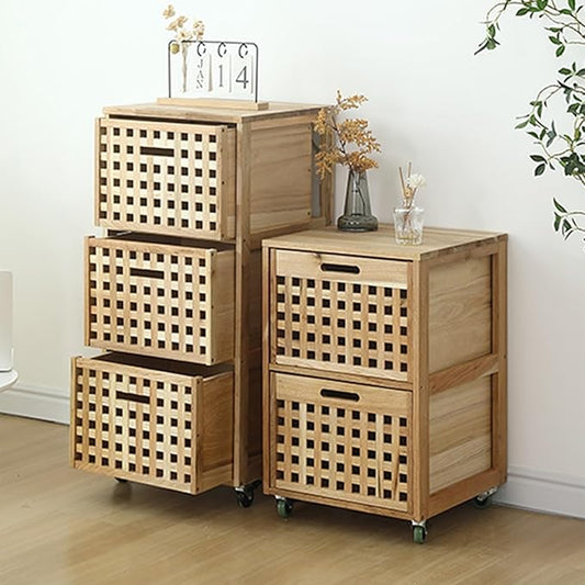 Movable End Table Side Table Coffee Station Table, Coffee Bar Stand Cart with Storage,Coffee Table on Wheels,for Home Kitchen, Entryway, Living Room,Dining Room(41x41x65cm,2 Tier)