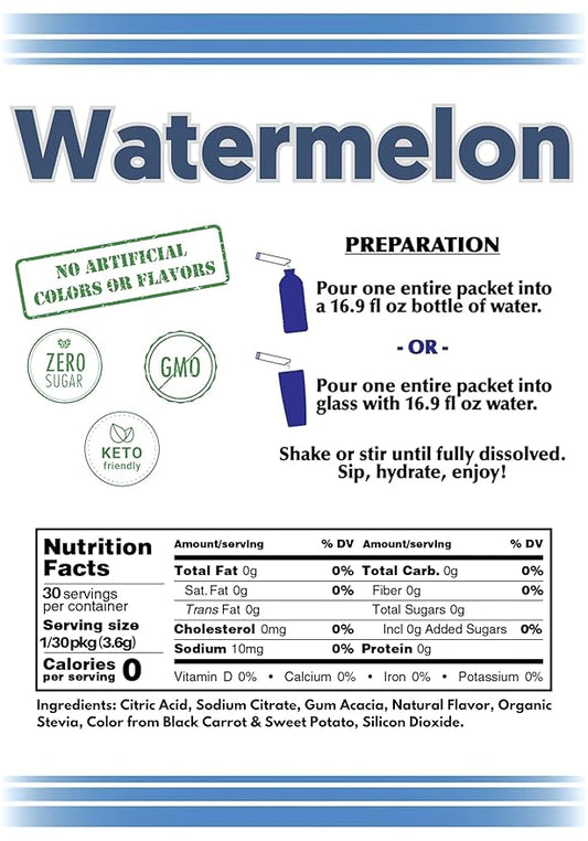 Drink Mix - 2GO (All NATURAL Watermelon)