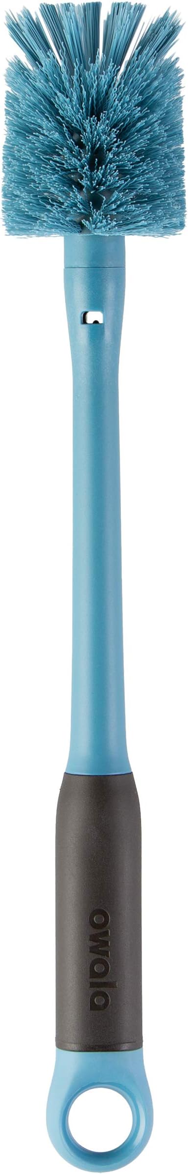 Owala 2-in-1 Water Bottle Brush Cleaner and Straw Cleaner Brush,Water-Bottle-Brush with Removable Head and Twist n Hide Straw-Brush,Smokey Blue,(Pack of 12)