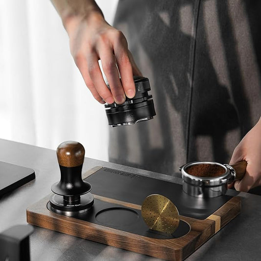 MHW-3BOMBER Espresso Tamping Station 51-58mm Espresso Accessories Station Tamper Holder Station Detachable Silicone Coffee Tamper Mat TS5151