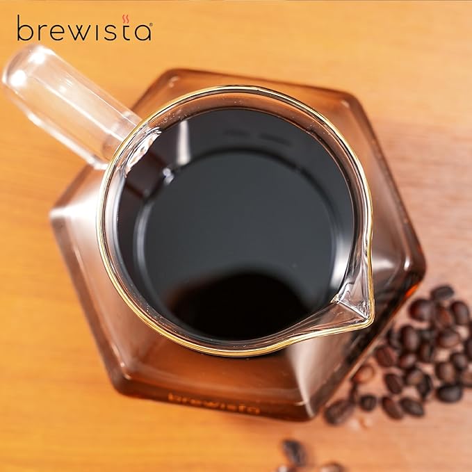 Brewista X Series Glass Coffee Carafe, 700 ml, Polygonal Pour-Over Server