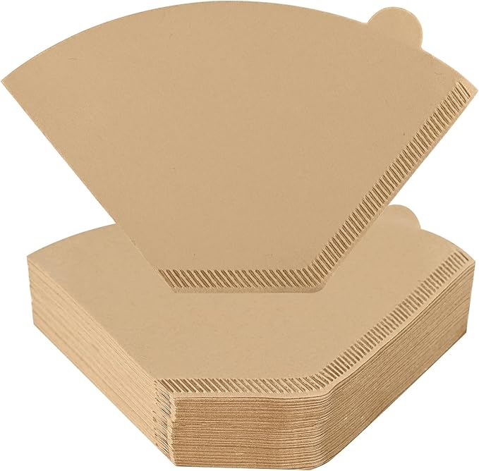200 Count Cone Coffee Filters #4, 8-12 Cup, Coffee Filters 4 Cone Paper Unbleached Natural, Disposable Paper Coffee Filter for Ninja Maker, Pour Over Coffee Dripper and Drip Coffee Maker
