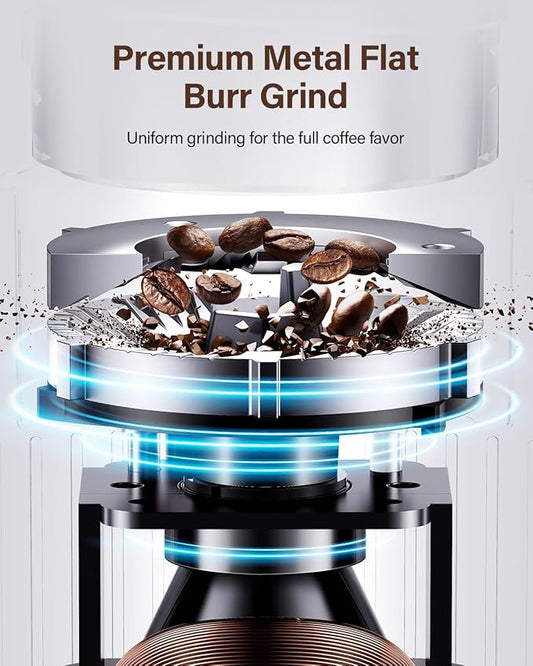 SHARDOR Burr Coffee Grinder Electric with 32 Grinding Sizes 3.0, Coffee Grinders for Home Use with 40 Seconds Adjustable Electronic Timer, Coffee Bean Grinder with Chamber Cleaning Button