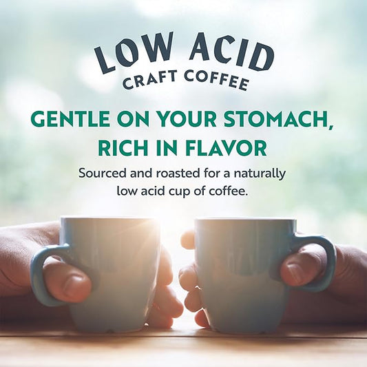 Clean Coffee Co. - Low Acid Dark Roast, Tested for Molds and Toxins, Honduras Blend, Notes of Caramel, Dark Chocolate, and Toasted Malts (Whole Bean, 12 oz Bag)