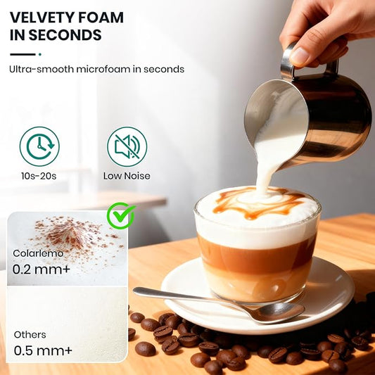 Milk Frother Handheld Rechargeable with Stand, Frother Wand Drink Mixer Electric Whisk for Coffee, Detachable With 3 Stainless Whisks, Hand Mixer for Lattes, Cappuccino, Matcha, Egg, Red