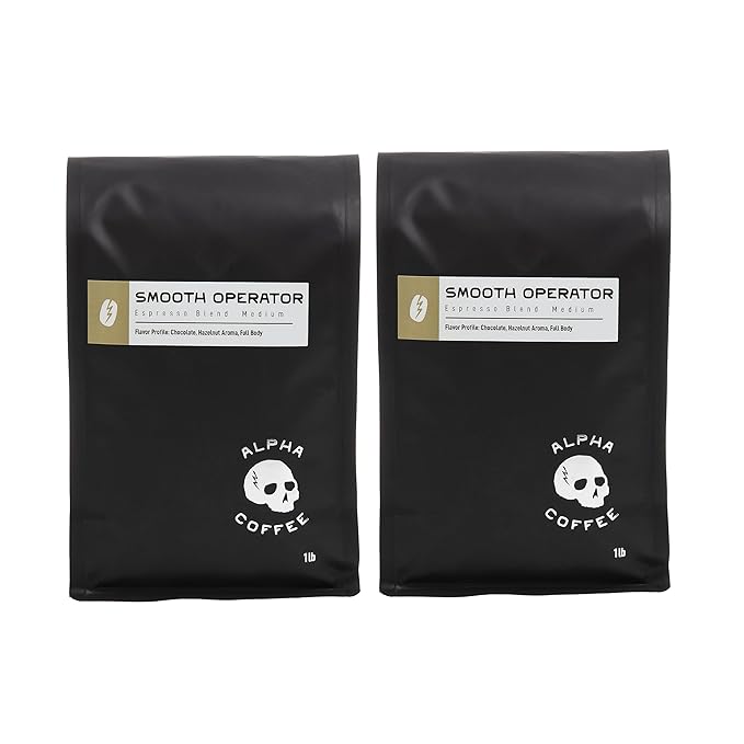 Alpha Coffee - Smooth Operator - 16 oz. Premium Espresso Blend - Gourmet Medium Roast Coffee | Veteran Owned - Specialty Small Batch Roasted Coffee | 100% Arabica Beans ((Pack of 2) Smooth Operator Espresso Grind)