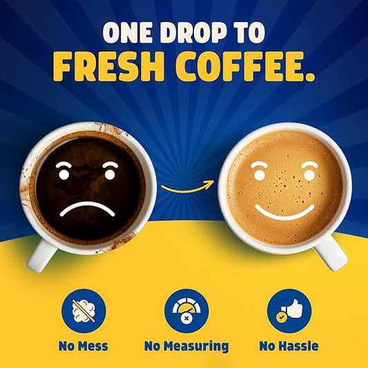 THE BIG FIZZ Coffee Maker Descaler - Easy to Use Coffee Machine Tablets Compatible with All Major Brands - Fast Acting Descaling Tablets Preserves Brew Flavor & Machine Longevity (24 Count)