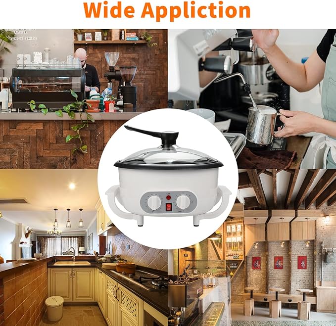 Coffee Bean Roaster Machine for Home Use, Coffee Roaster Machine with Timing, 110V 1200W