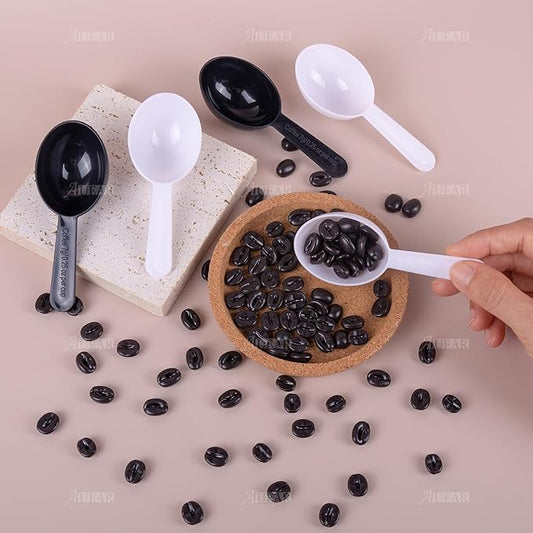 AUEAR, 10 Pack Tablespoon Coffee Scoop Plastic Measuring for Fruit Powder Seed Spices