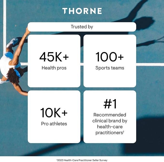 THORNE - Daily Electrolytes - Zero Sugar & Low-Calorie Electrolyte Powder Drink Mix - Flavors Derived from Natural Sources - NSF Certified for Sport - Mango Limeade - 30 Stick Packs
