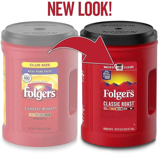 Folgers Classic Roast Ground Coffee , (#), 48 oz