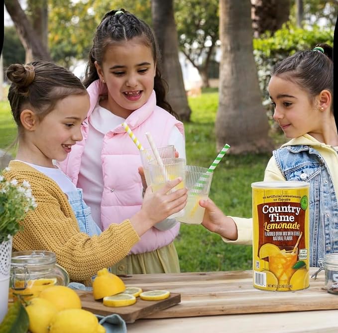 COUNTRY's Time Lemonade Drink Mix Powder, Best Flavor 5lb 2.5 oz