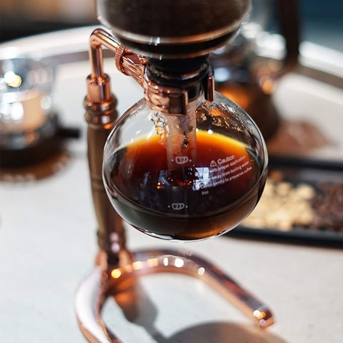 XAGMODSHN Japanese Siphon Coffee Maker Tea Siphon Pot Vacuum Coffeemaker Glass Type Machine Filter Glass Pot