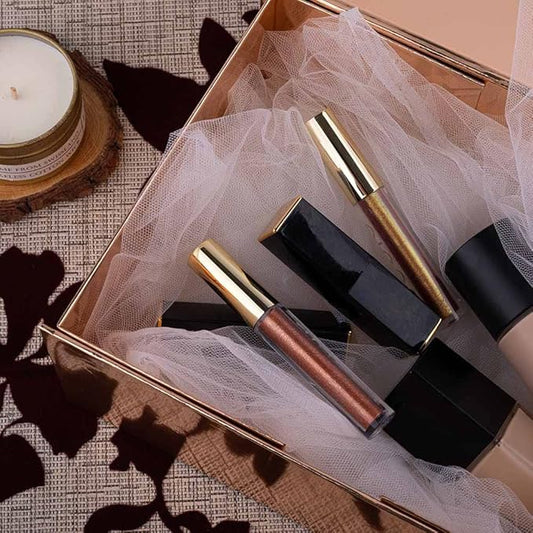 10 Small Rose Gold Gift Boxes 9.5x7x4 Inches, Magnetic Gift Box with Lid for Gift Packaging, Wholesale gift boxes for Presents, Bridesmaid Proposal Boxes (Glossy Rose Gold, 10pcs/pack)