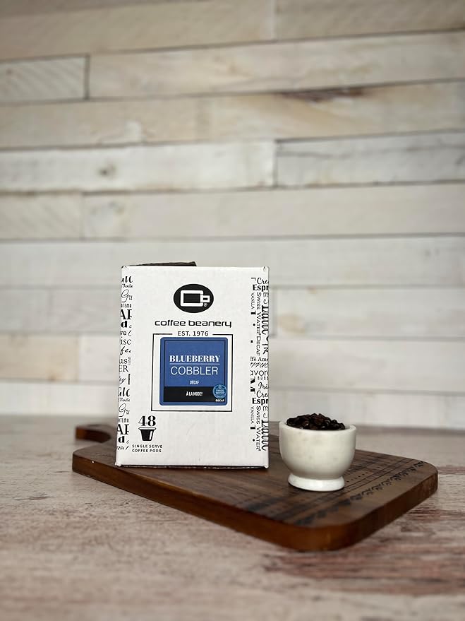 Blueberry Cobbler Decaf Coffee Pods by Coffee Beanery | 96ct Bulk Medium Roast Arbica Coffee