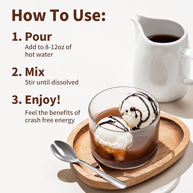 Soeos Coffee Flavored Powder (3-in-1), 2.2 lbs (1kg) – Instant Bubble Tea Mix with Creamer & Sugar, Easy to Prepare, Perfect for Boba Drinks & Desserts