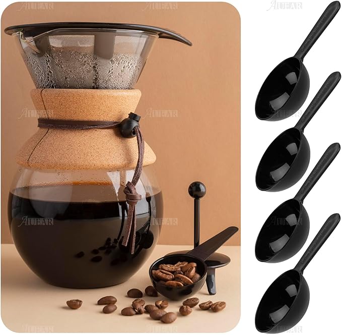 AUEAR, 12 Pack Plastic Tablespoon Coffee Measuring Scoop for Fruit Powder Seed Spices