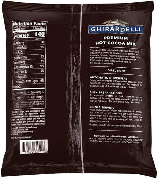 Ghirardelli Chocolate Premium Indulgence Hot Cocoa Mix, 32 Ounce Package