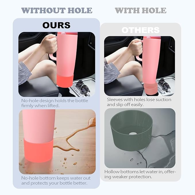 Silicone Boot for Owala 30oz & 40oz FreeSip Sway Bottles & Tumblers - Non-Slip, Scratch-Resistant, Stability Enhancer, Available in 12 Colors (Foggy Tide)