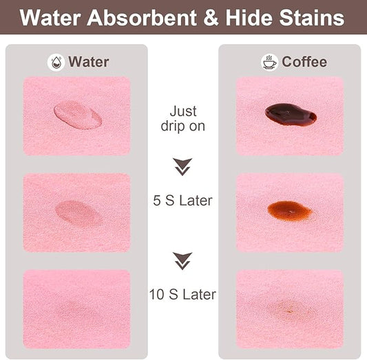Absorbent Coffee Mat, Fashion Dish Drying Mat for Kitchen Counter Coffee Bar Accessories Espresso Machine Dish Rack 16" x 24" Pink