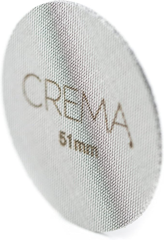 CREMA Coffee Products 51mm Puck Screen for Barista Models | 1.7mm Thick 316L Steel Filter | Balanced Water Flow for Improved Extraction | Prevent Channeling & Reduce Maintenance |Durable,Easy to Clean